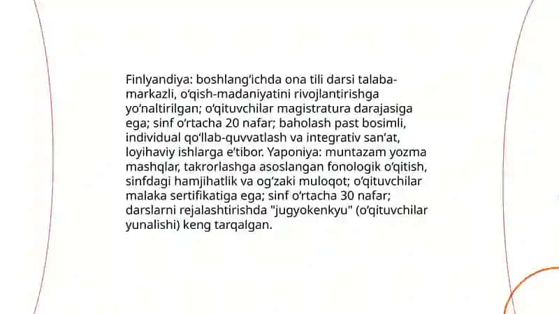 Ona tili ta’limida rivojlangan xorijiy davlatlar tajribasi 4