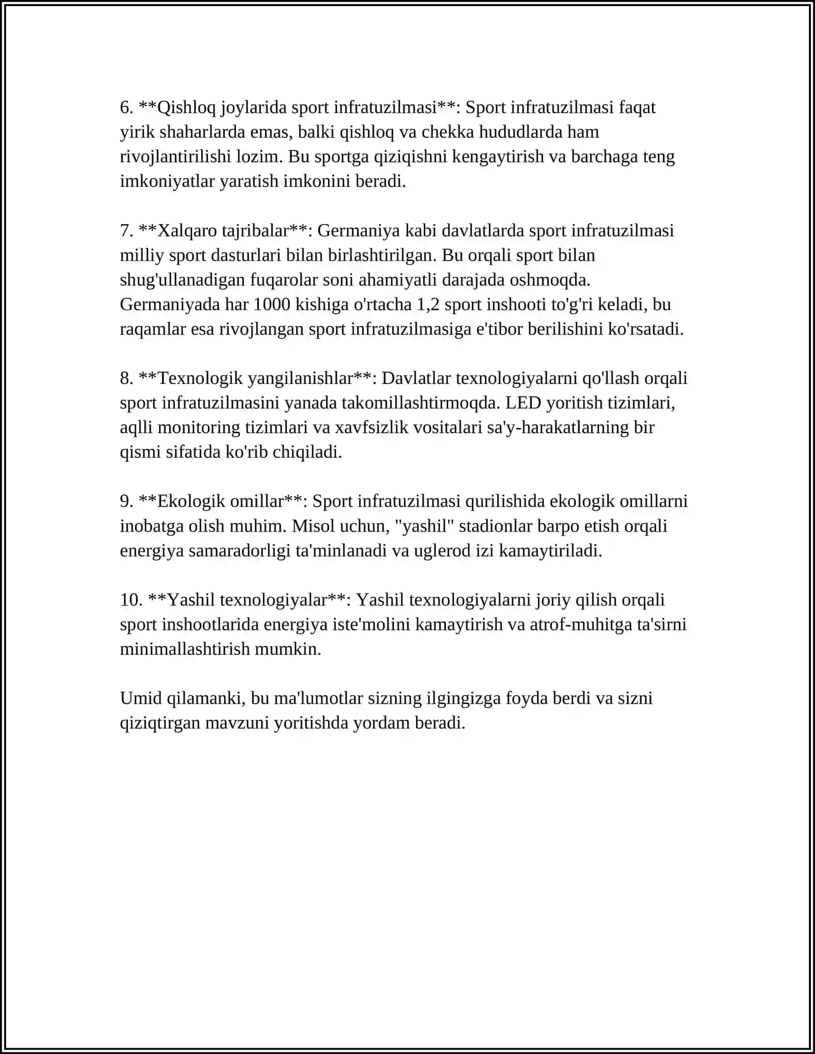 O'ZBEKISTONDA SPORTGA OID ISLOHOTLAR 4