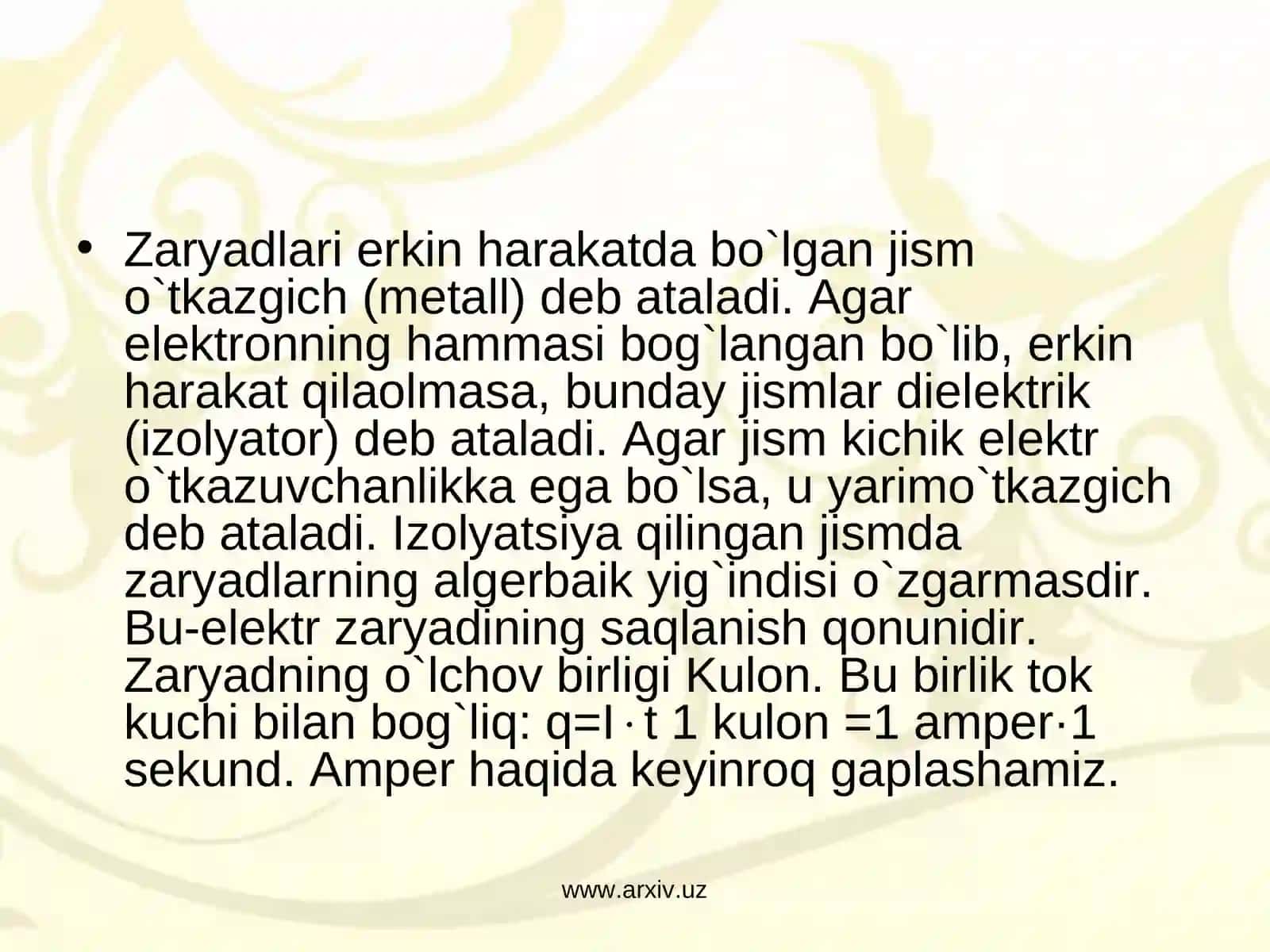 Elеktr maydon. Kulon qonuni. Elеktr maydon kuchlanganligi. Maydonlarning supеrpozitsiya printsipi. Kuchlanganlik chiziqlari 4
