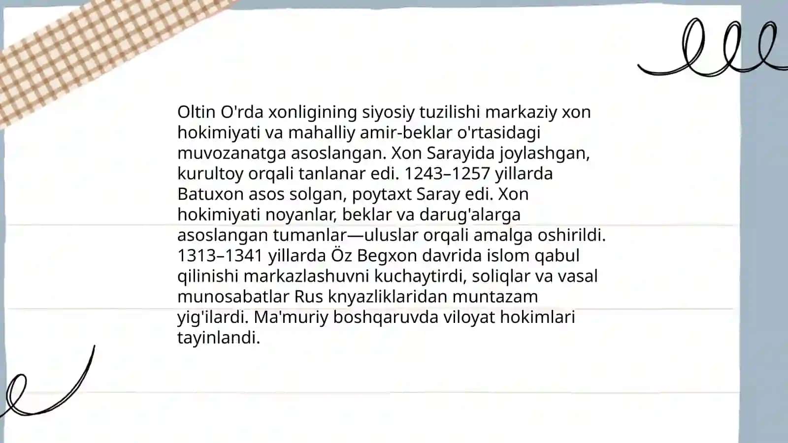 Oltin Ôrda xonligi 4
