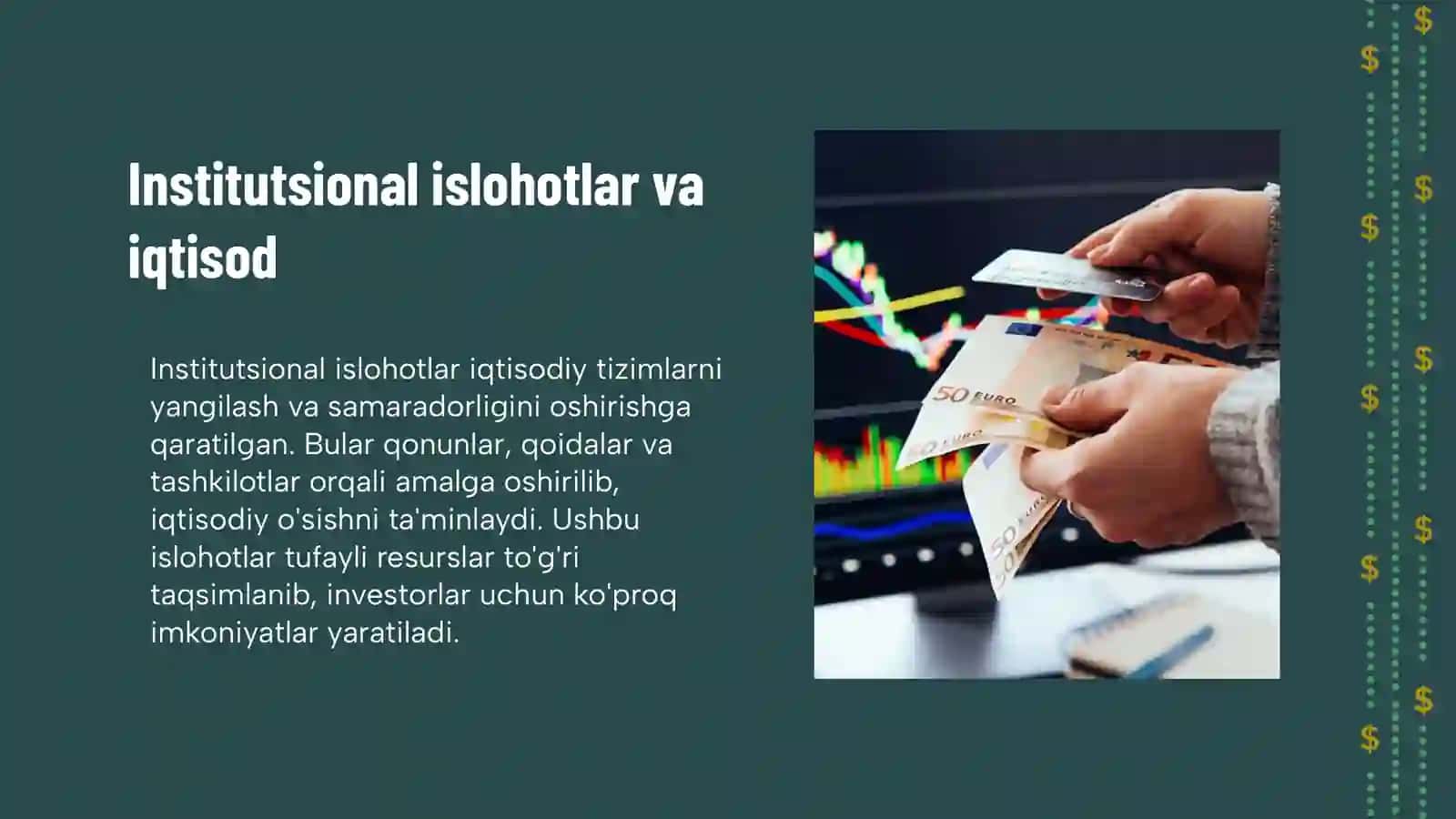 Institutsional islohotlarning iqtisodiy o'sishga ta'siri 4