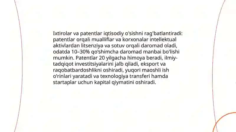 Intellektual mulk va uning iqtisodiy ahamiyati 4
