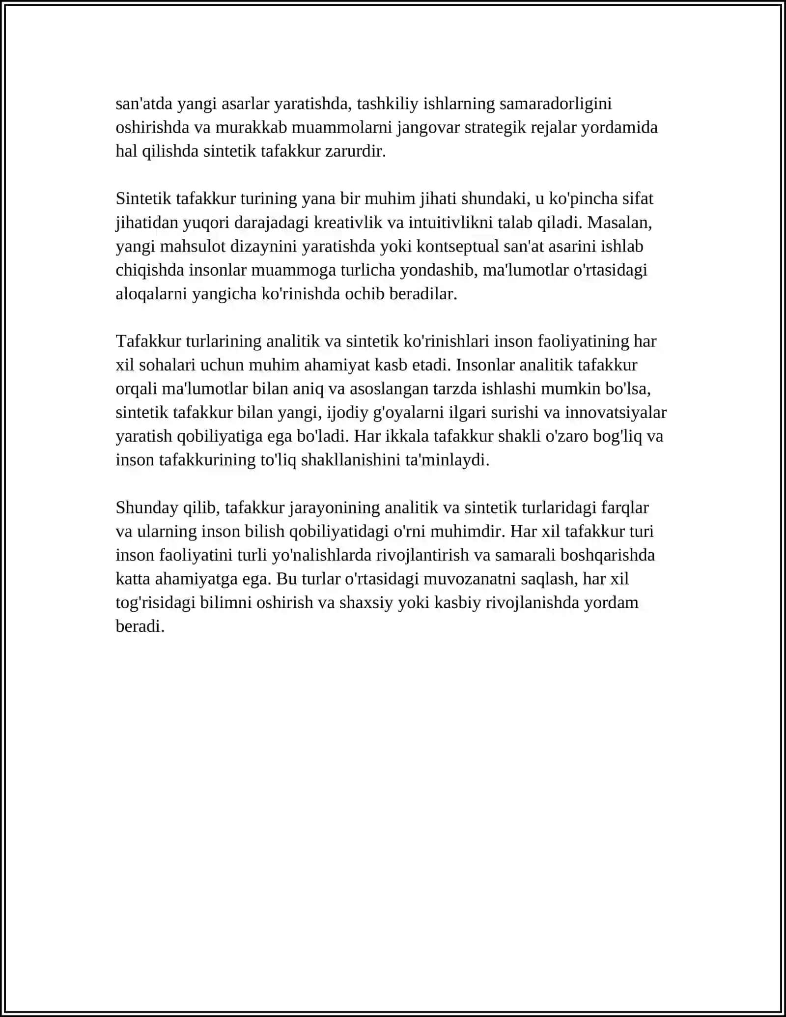 TAFAKKURNING TURLARI MINTAQAVIY SHAKLLARI VA OPERATSIYALARI 4