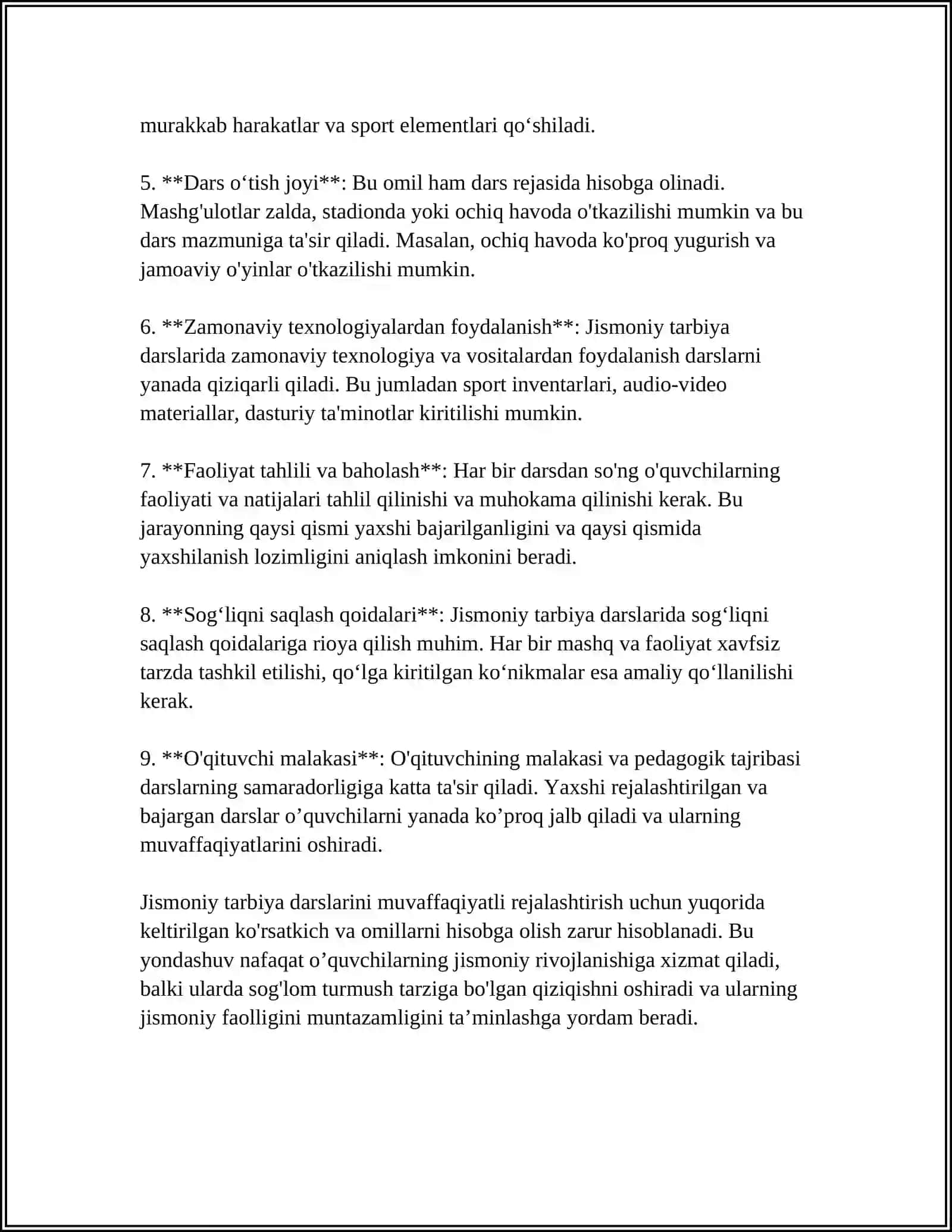 Jismoniy Tarbiya Darslarida Pedagogik Taxlil Òtkazish Uslubiyati 4