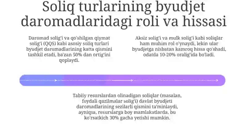 Soliqlar va davlat byudjeti: Asosiy tushunchalar va bog'liqlik 4