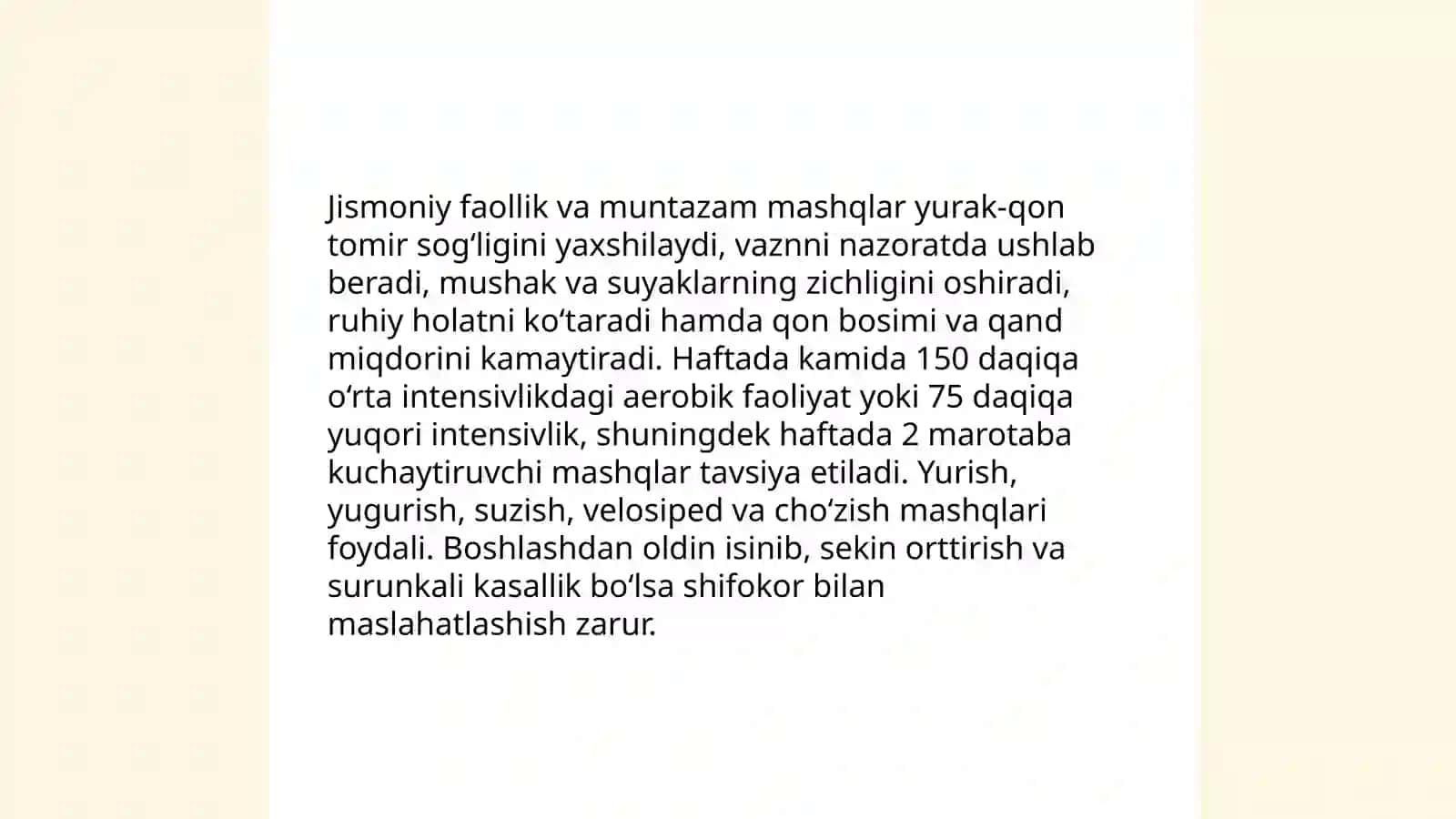 Sogʻligimiz – boyligimiz 4