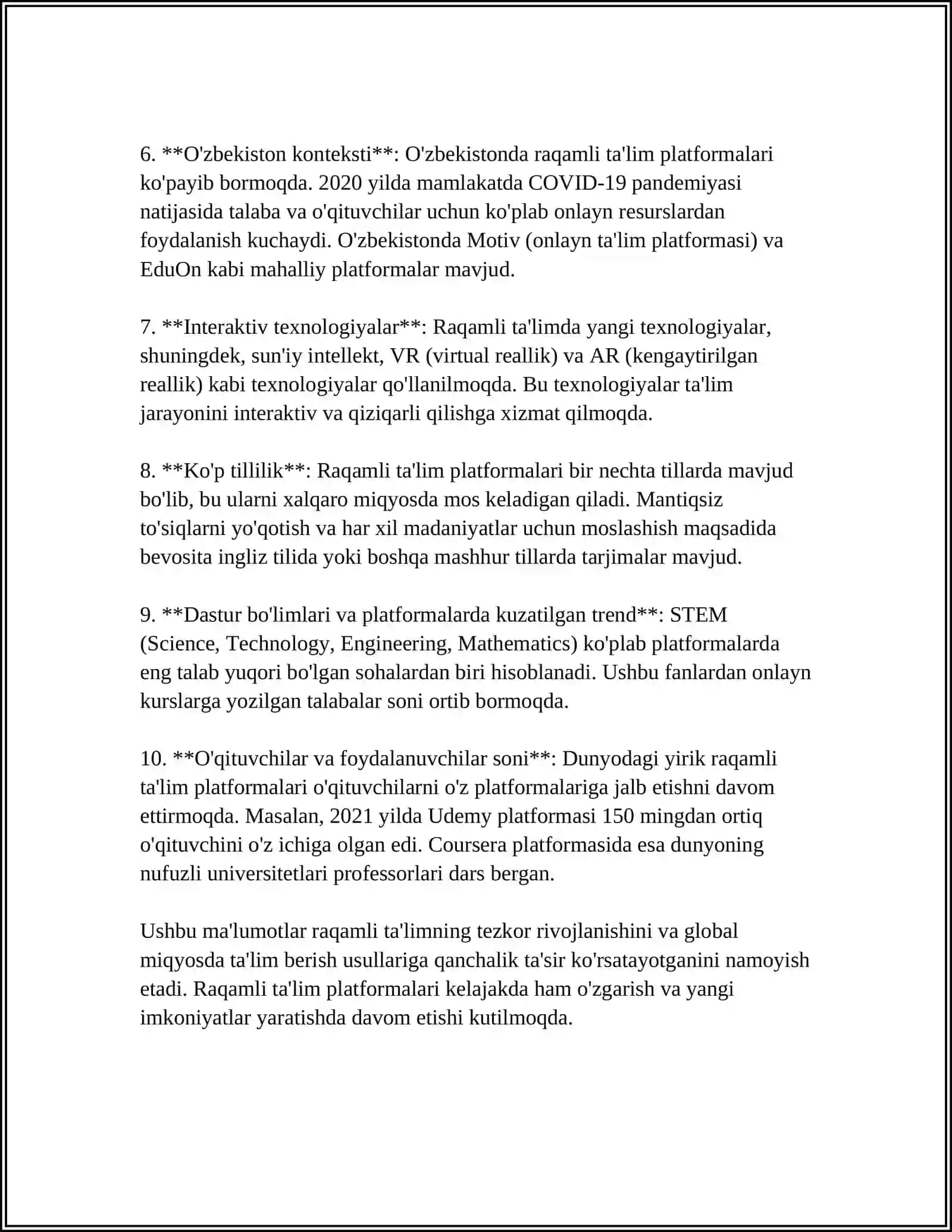 TEXNOLOGIYA DARSLARIDA INNOVATSION TEXNOLOGIYALARDAN FOYDALANISH 4