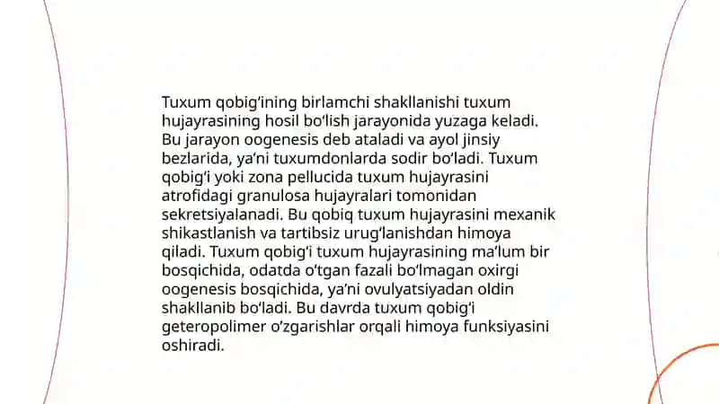 Tuxum hujayralarning qobiqlari va ularning shakllanishi 4