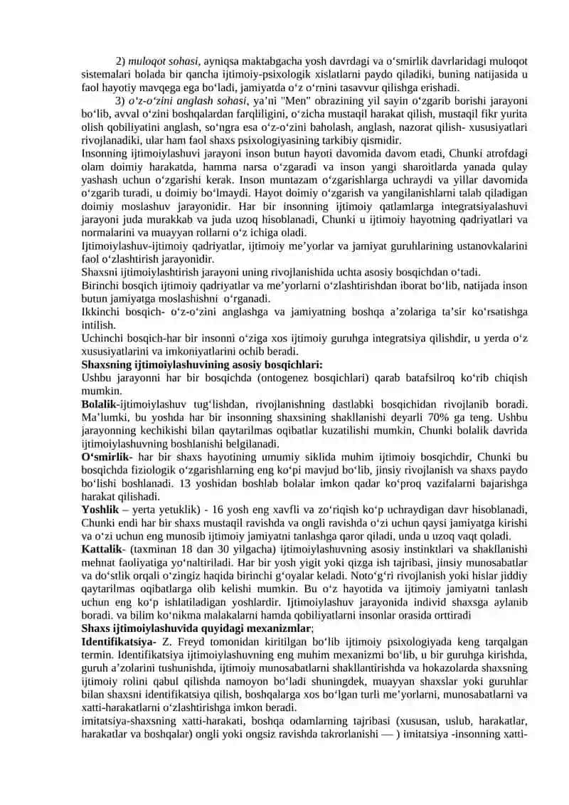 Ijtimoiy institut- inson faoliyatining muhim sohalarini tartibga soluvchi ob’ekt sifatida. 4