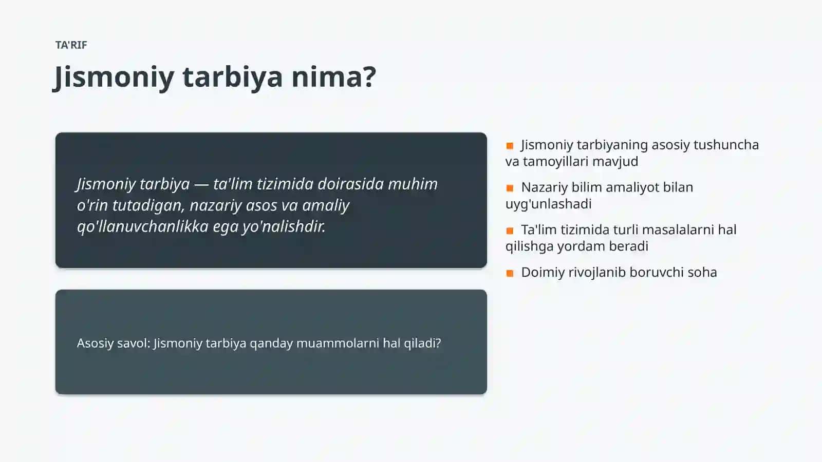 TA'LIM TIZIMIDA 4