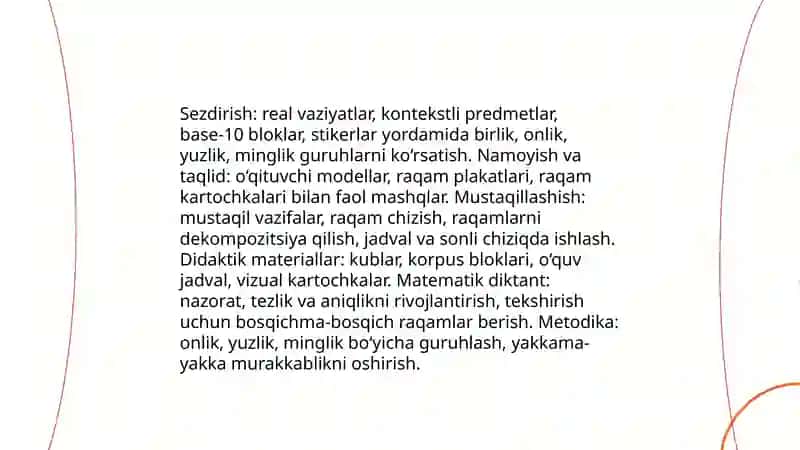 Konsentrlar (10, 100, 1000 va ko‘p xonali sonlar) 4