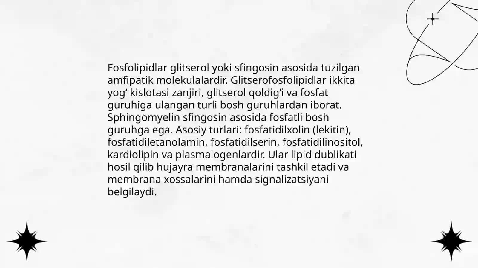 Murakkab lipidlar 4