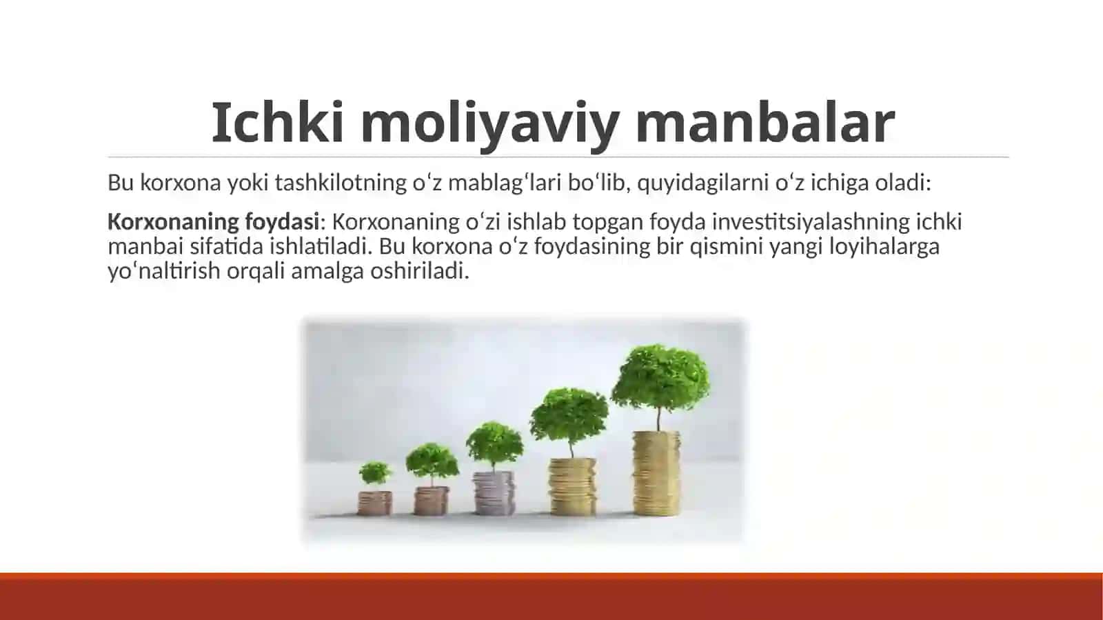 Investitsion faoliyatni moliyalashtirish mexanizmlari 4