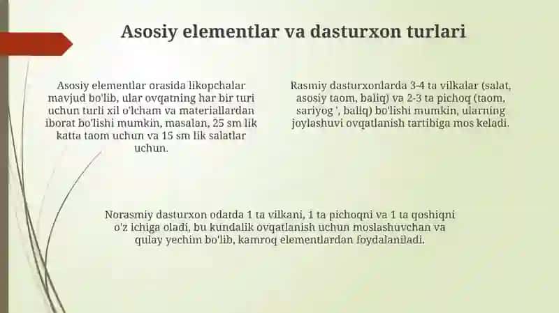 Dasturxon madaniyati 4