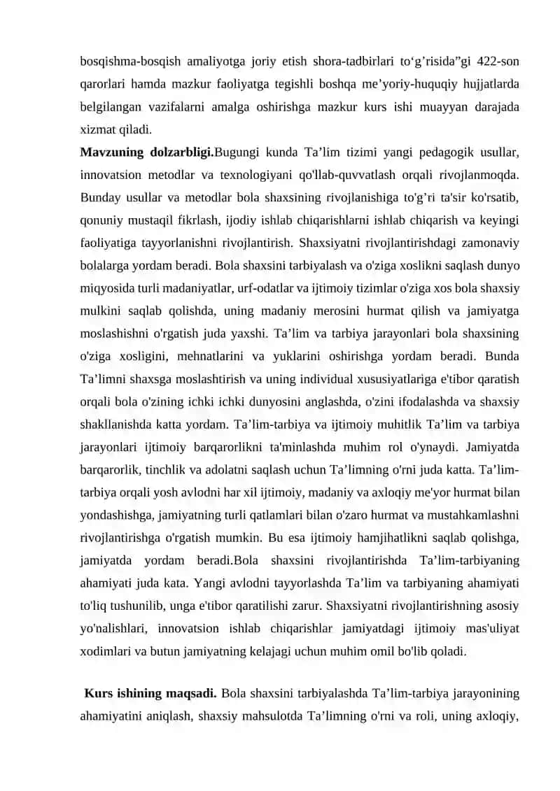 BOLA SHAXSINI RIVOJLANTIRISHDA TA`LIM-TARBIYANING AHAMIYATI 4