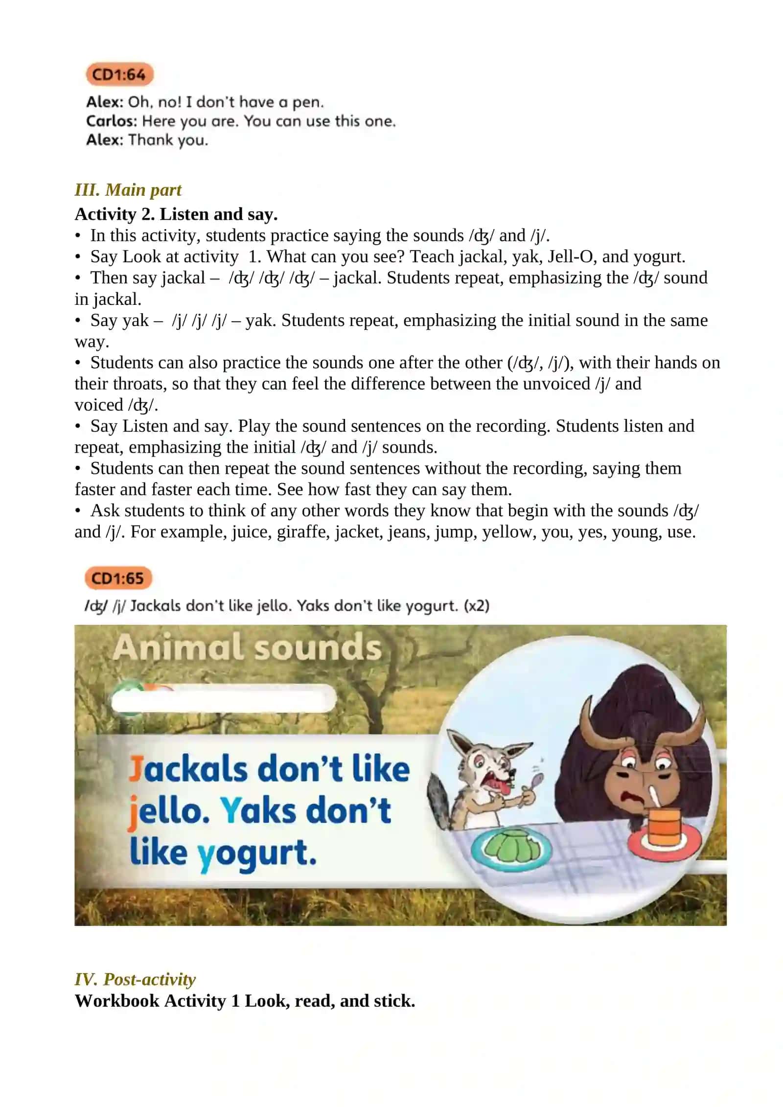 Pronunciation: j, y 4