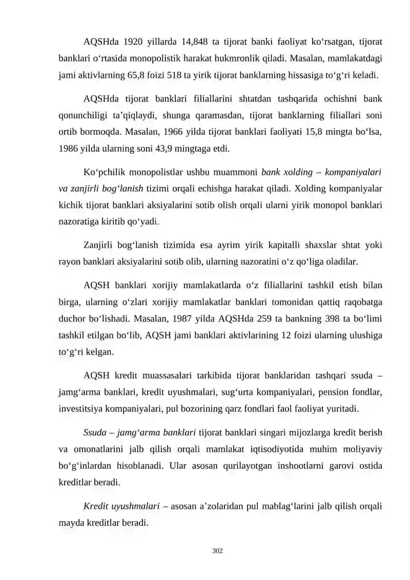 AYRIM XORIJIY DAVLATLAR BANK TIZIMI 4