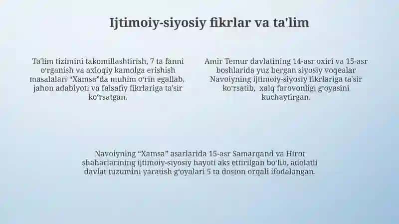 Navoiyning Xamsasida Tarbiya Va Ta'lim G'oyalari 4