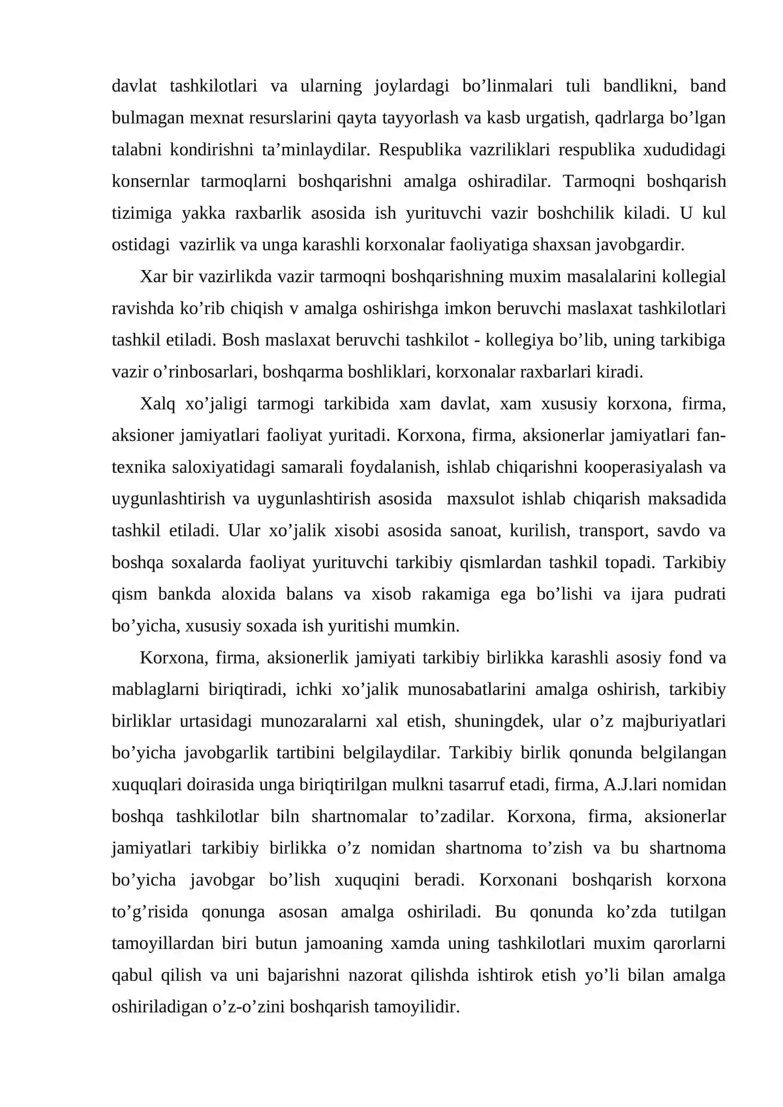IQTISODIYOTNI BOSHQARISHNING TASHKILIY TUZILISHI 4