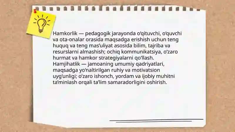 Hamkorlik pedagogikasining kontseptual g'oyalari 4