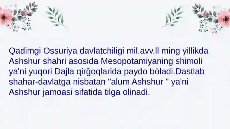 Qadimgi Ossuriya 4