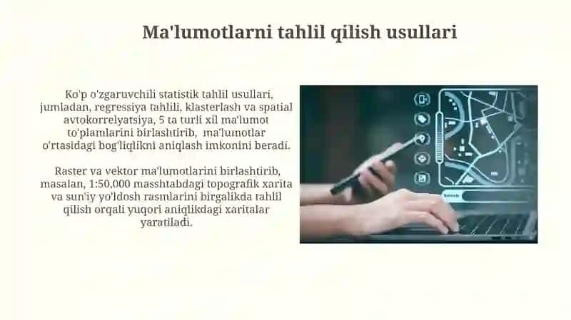Geografik axborot tizimlar haqida umumiy ma'lumotlar 4