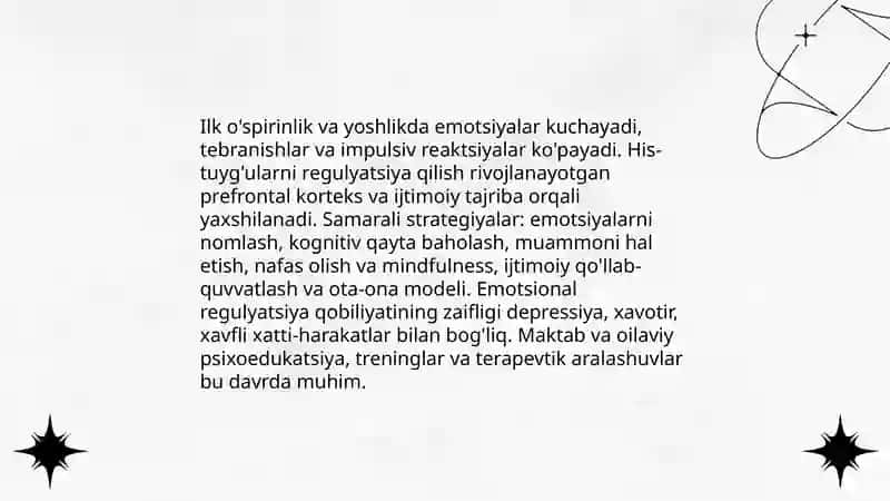 Ilk o'spirinlik va yoshlik davrida psixik rivojlanish xususiyatlari 4