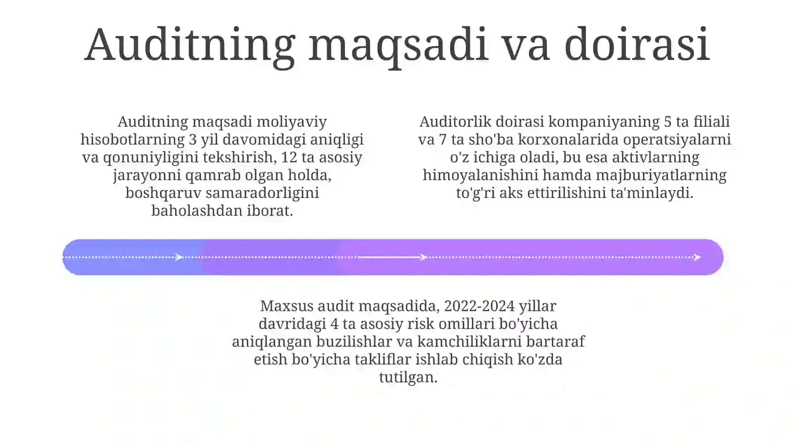 Maxsus audit topshiriqlari yuzasidan auditorlik hisobotlari 4