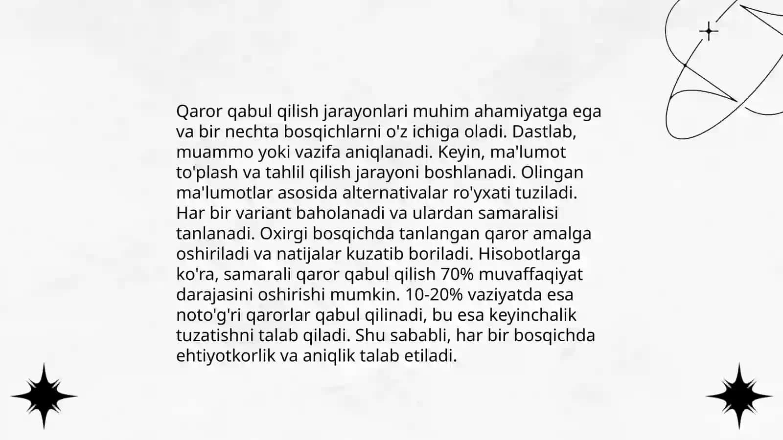 Boshqaruvda qarorlarni qabul qilish 4