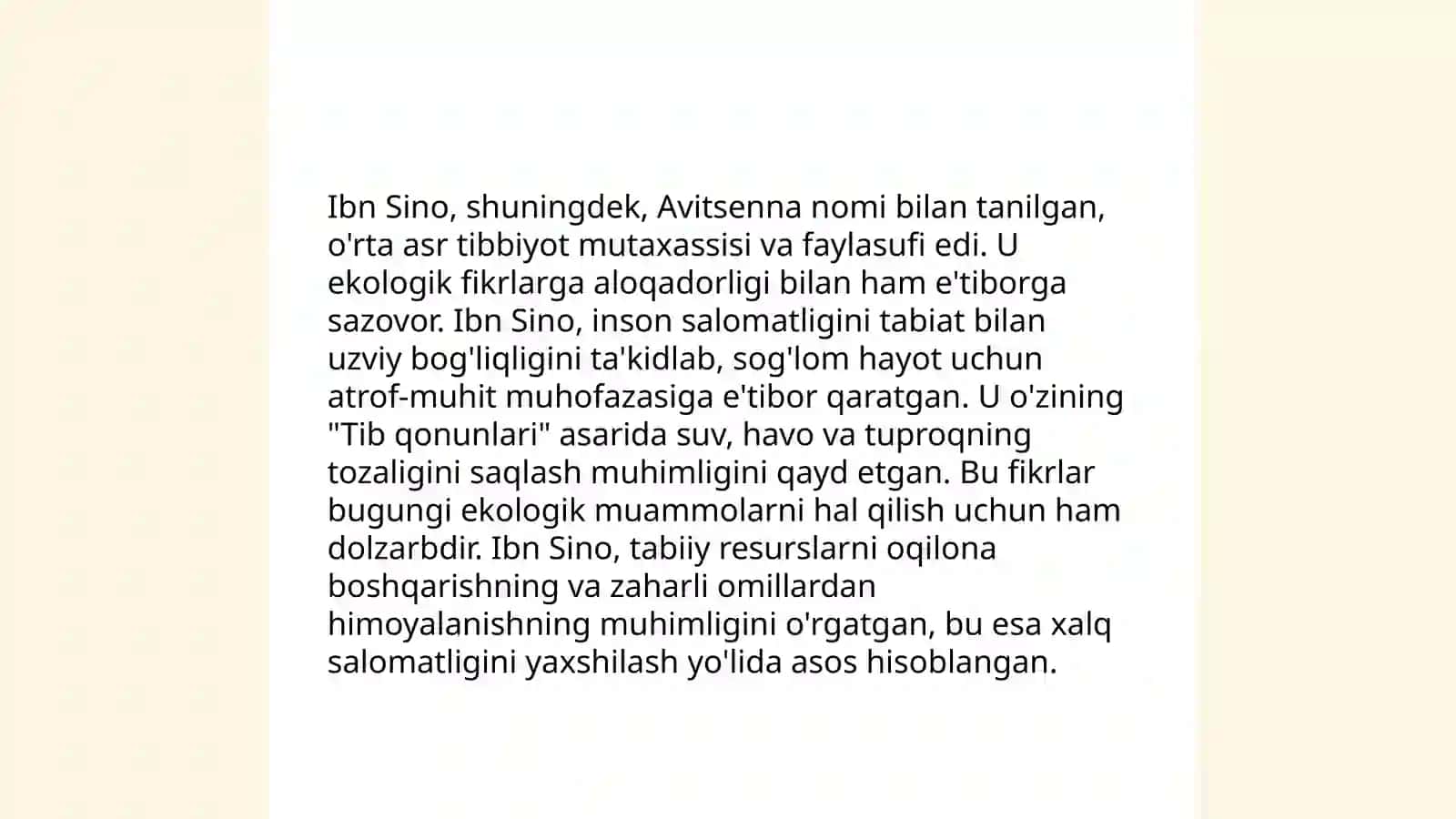 Oʻrta osiyolik allomalarning tabiat va ekologiya haqidagi fikirlari 4