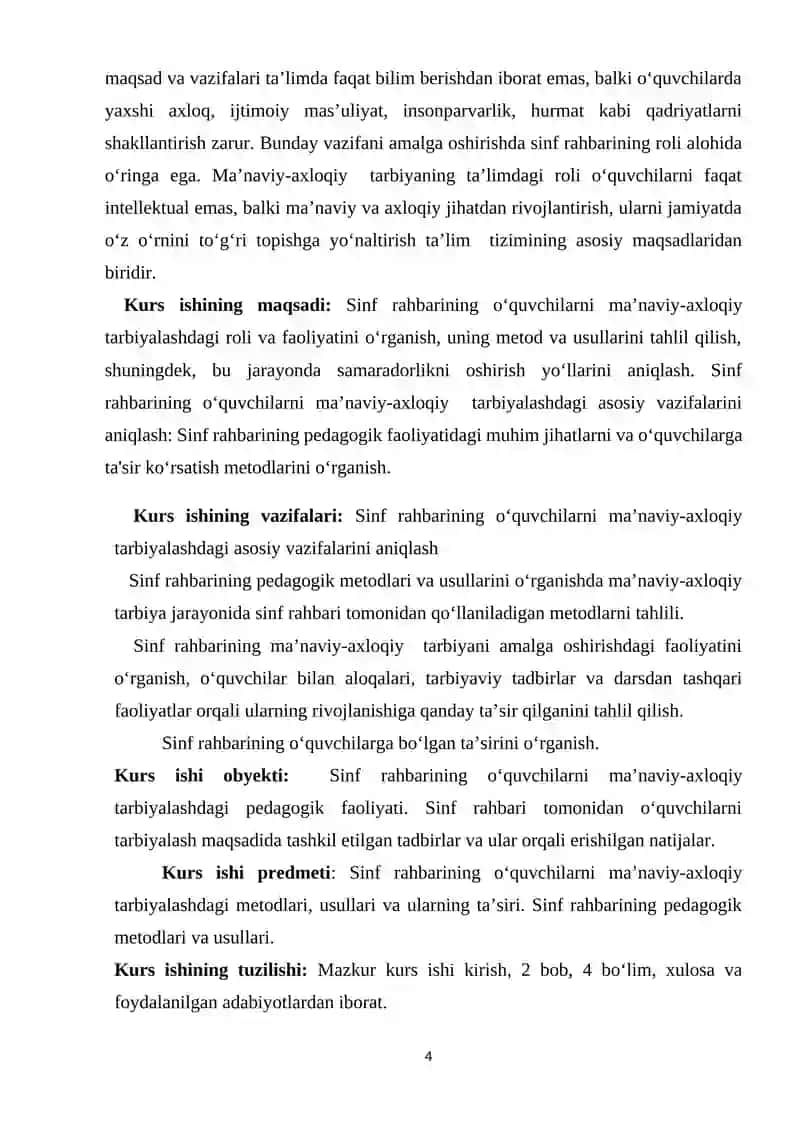 MAKTAB O’QUVCHILARIDA MA’NAVIY-AXLOQIY QADRIYATLAR TIZIMINI SHAKLLANTIRISH METODIKASI 4