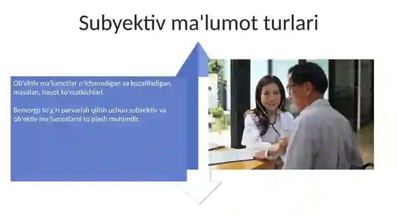 Bemorlardan obyektiv va subyektiv maʼlumotlar toʻplash 4