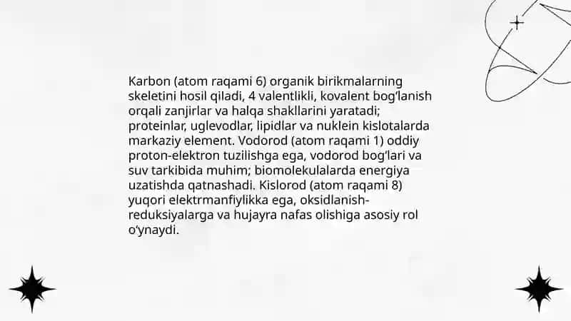 Biogen elementlar 4