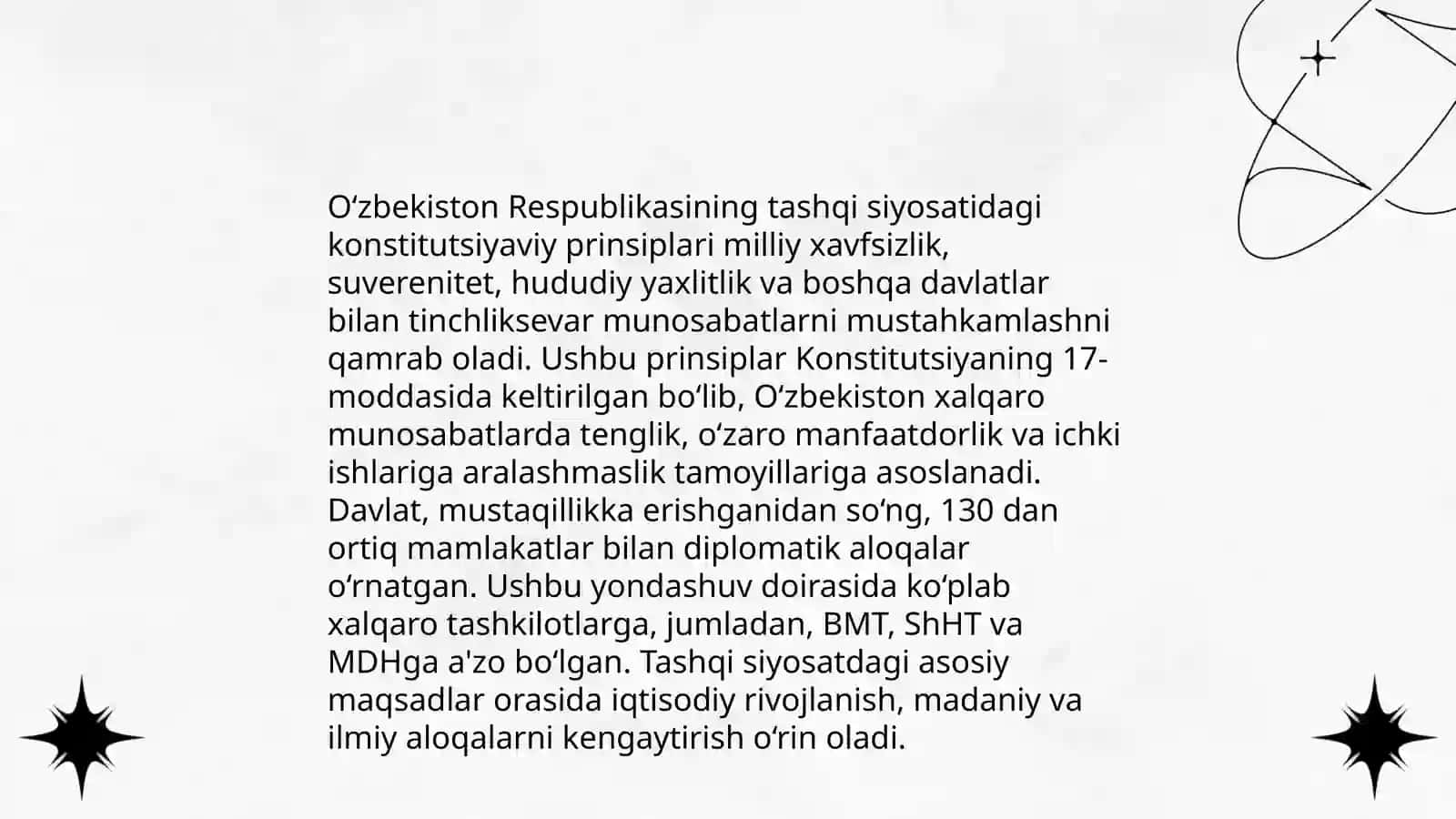 Tashqi siyosatning konstitutsiyaviy asoslari 4