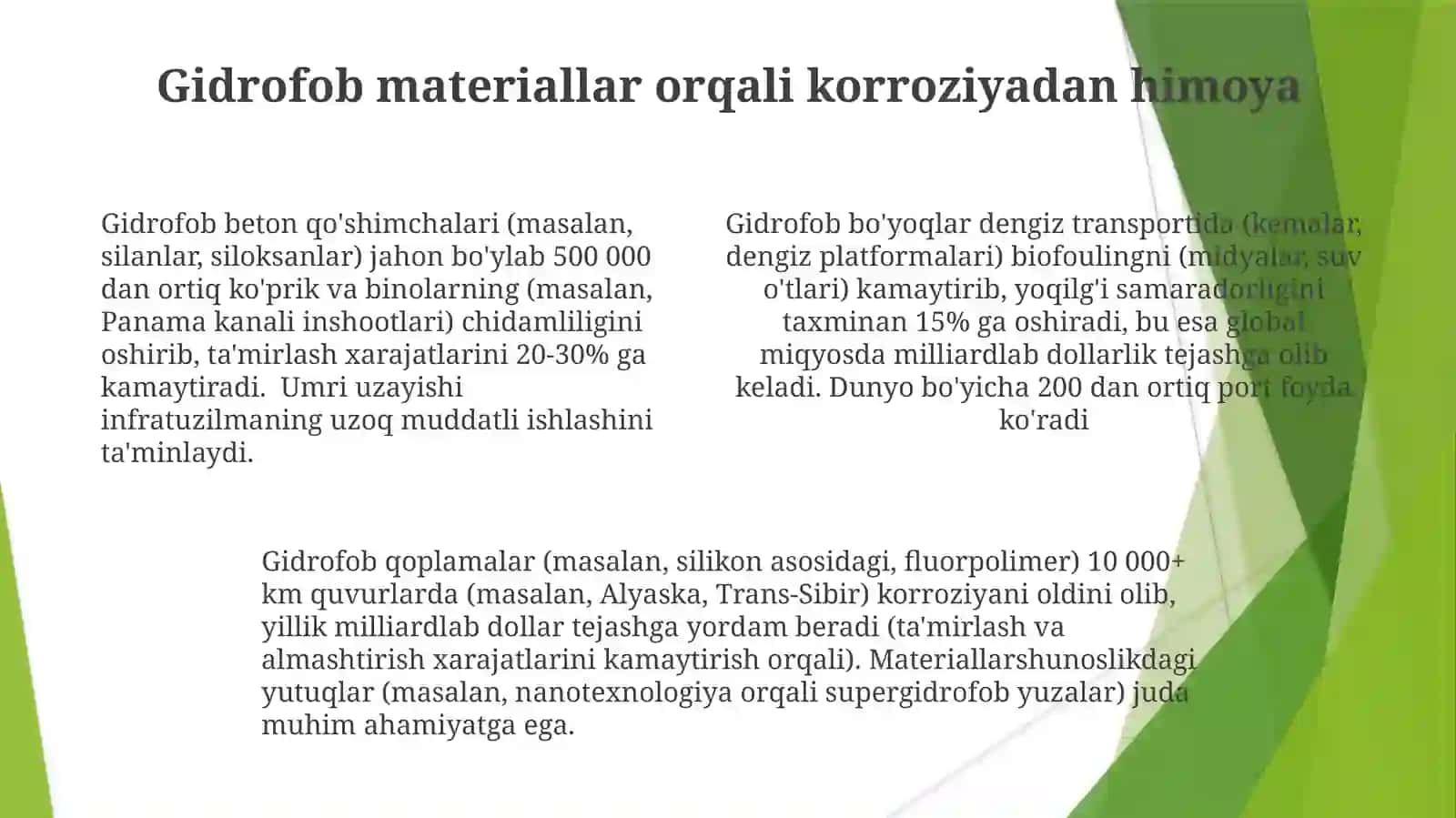 Silan/siloksanli gidrofob beton suv yutilishi 4