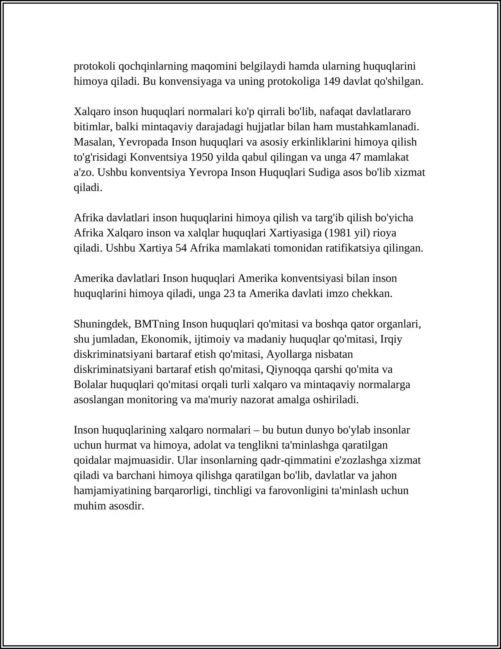 YANGI O'ZBEKISTONDA INSON HAQ - HUQUQLARI VA ERKINLIKLARI KAFOLATINING YARATILISHI 4