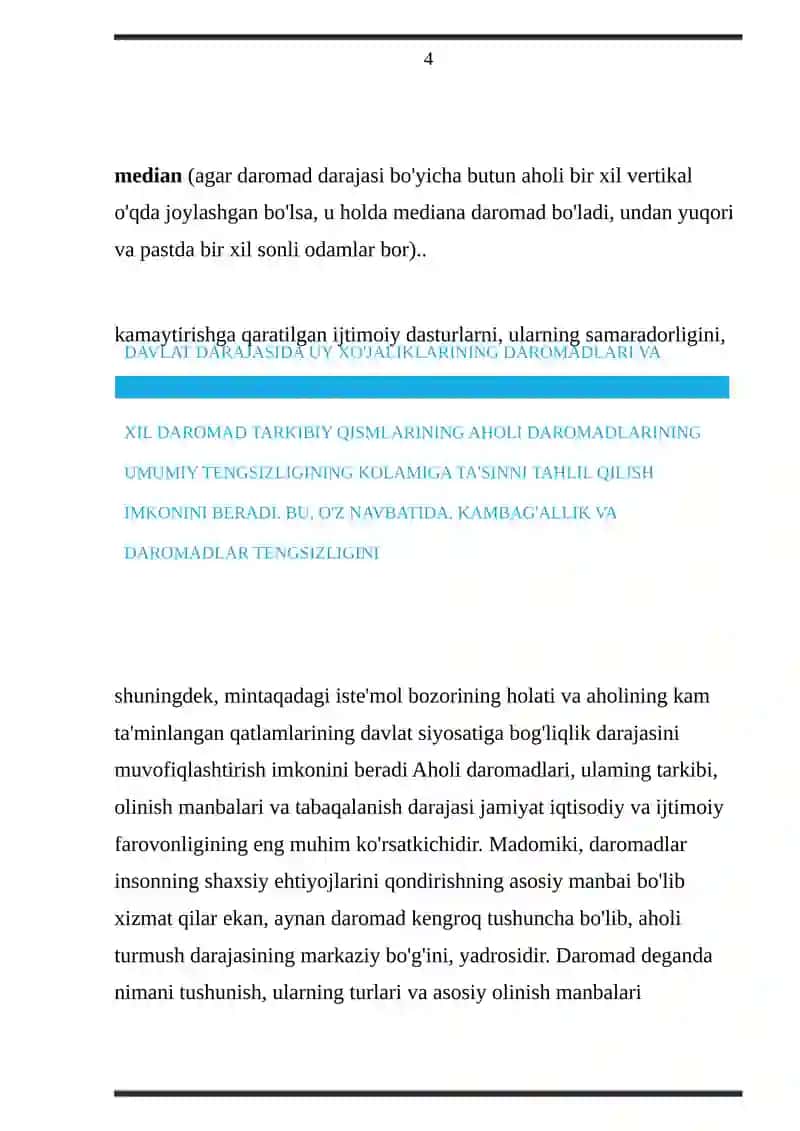 Axoli daromadlarining mazmuni, turlari va shakllanish manbalari 4