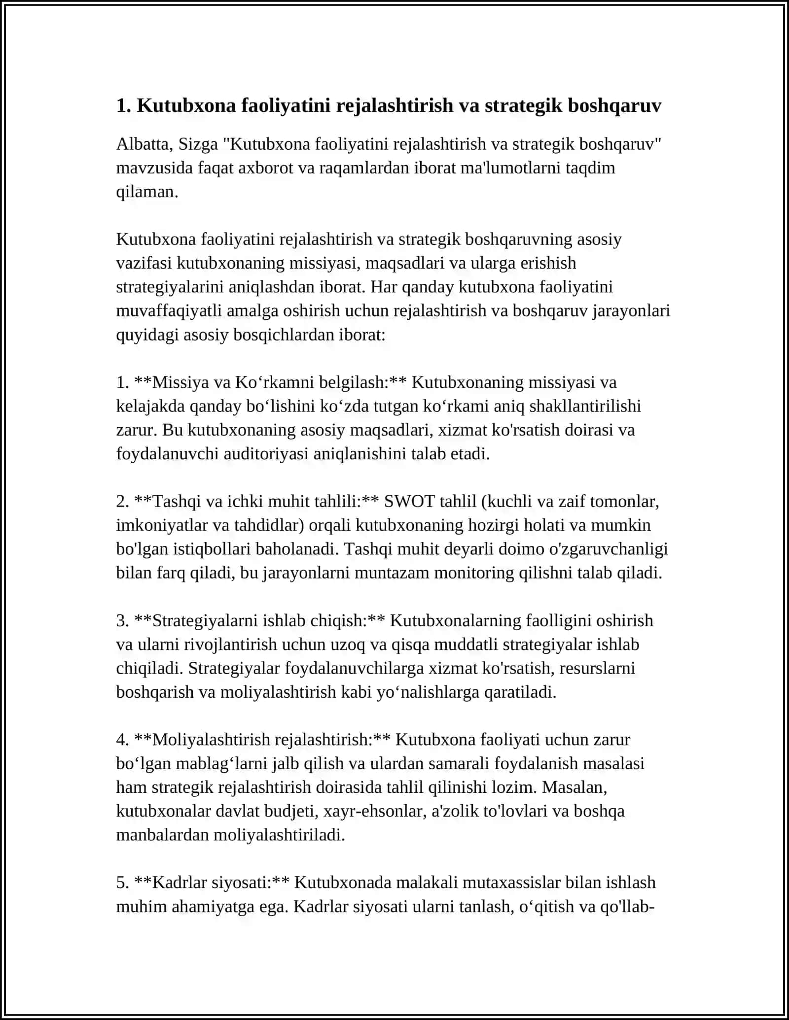 Kutubxona Menejerlarining Tashkilotchilik Qobiliyatlari 4