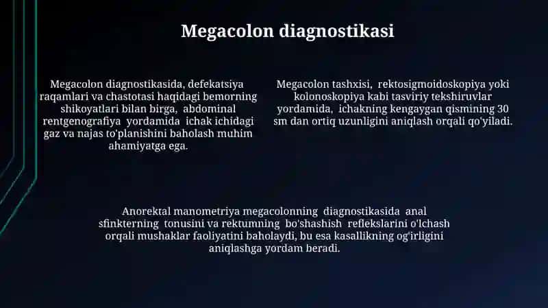 Megakolon va Girshprung kasalligida operatsiyalar 4