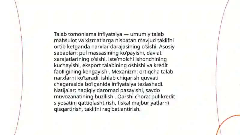 Inflatsiyaning mohiyati va kelib chiqish sabablari 4