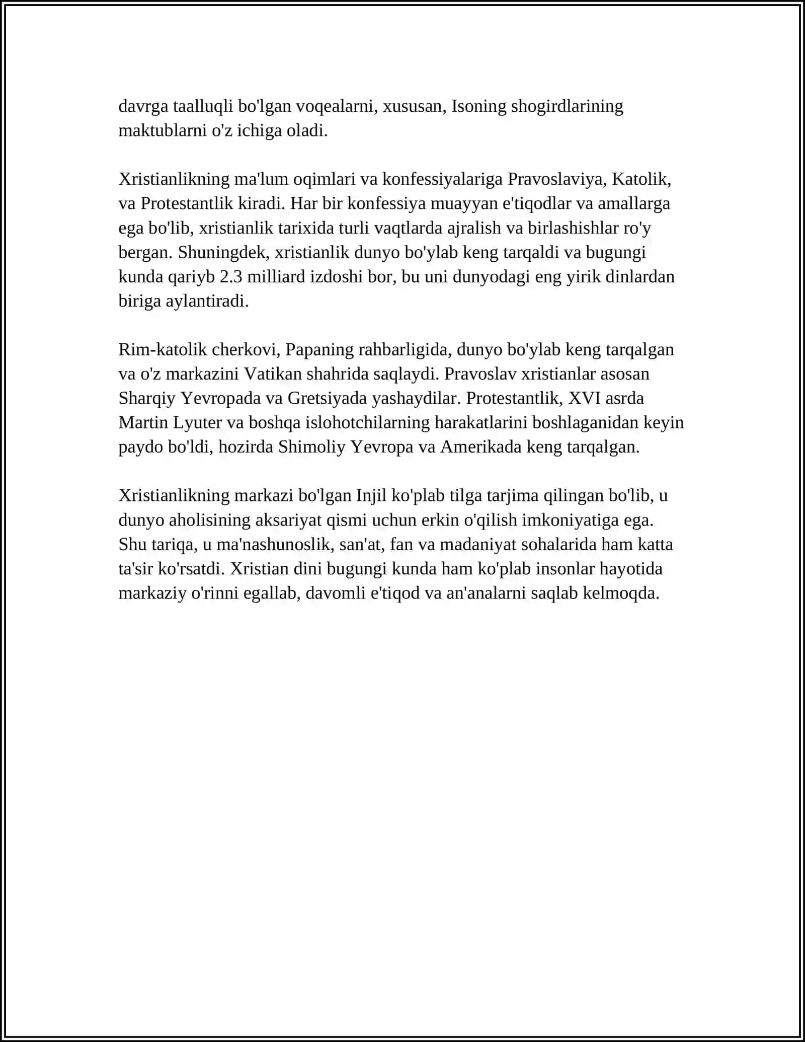 XRISTIANLIK DINI 4