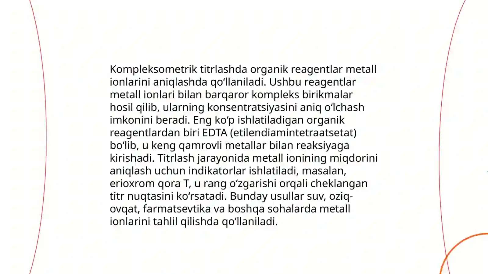 Analitik kimyoda organik reagentlarning qo'llanilishi 4