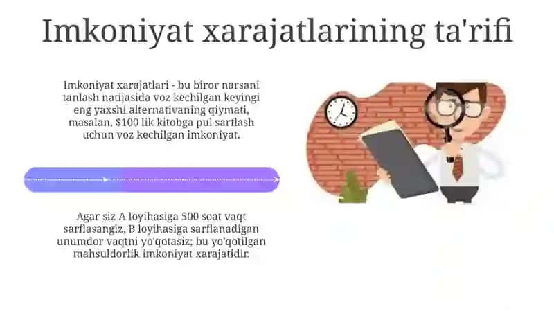 Imkoniyat xarajatlari 4