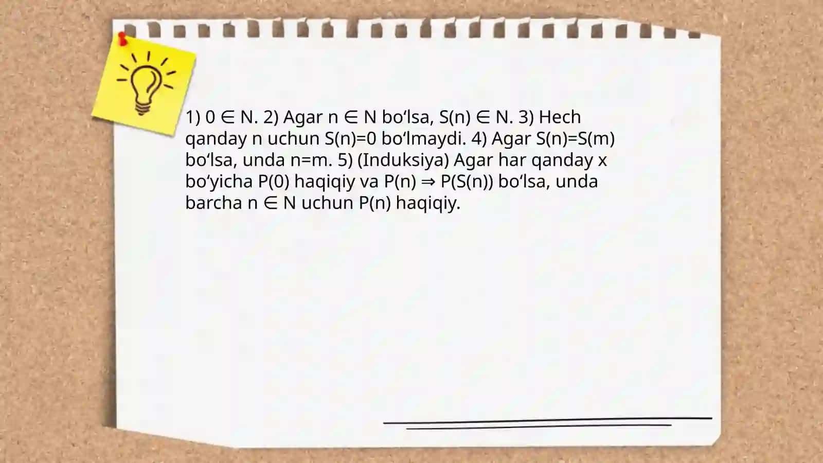 Peano aksiomalar 4