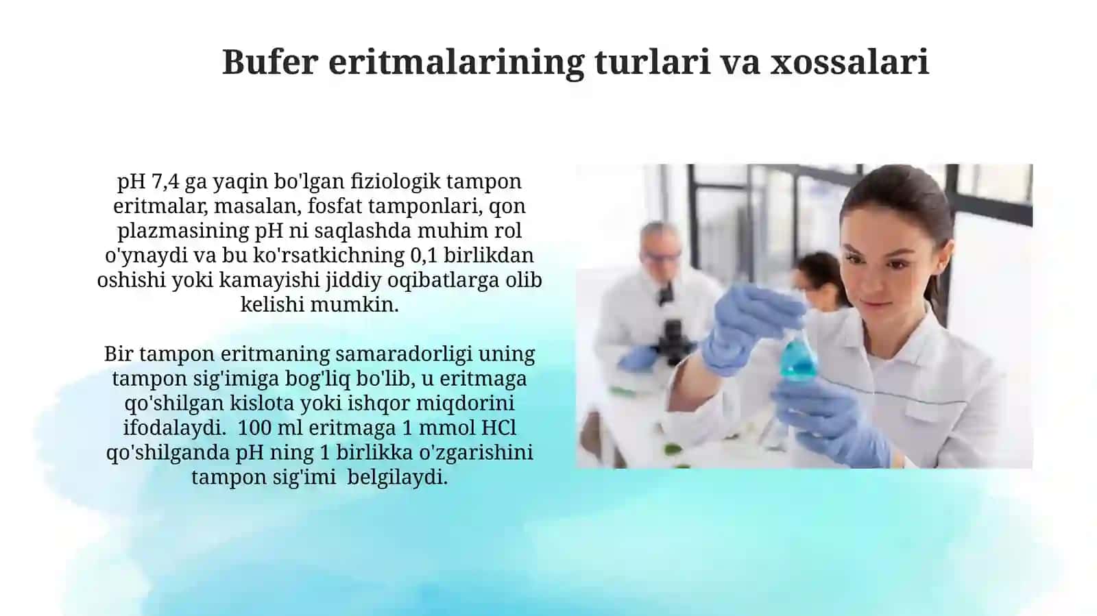 Bufer eritmalar va ularni klinik laboratoriyada qo‘llash 4