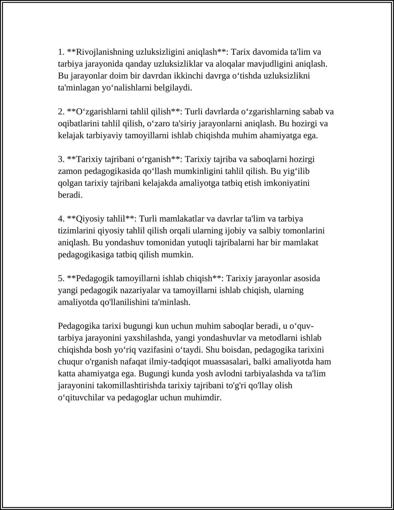 PEDAGOGIKA TARIXI VA PREDMETLARI 4