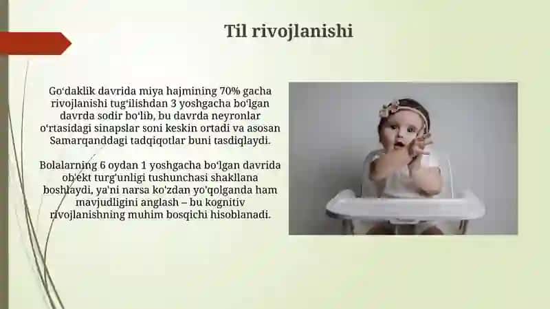 Chaqaloqlik davrining psixologik xususiyatlari 4