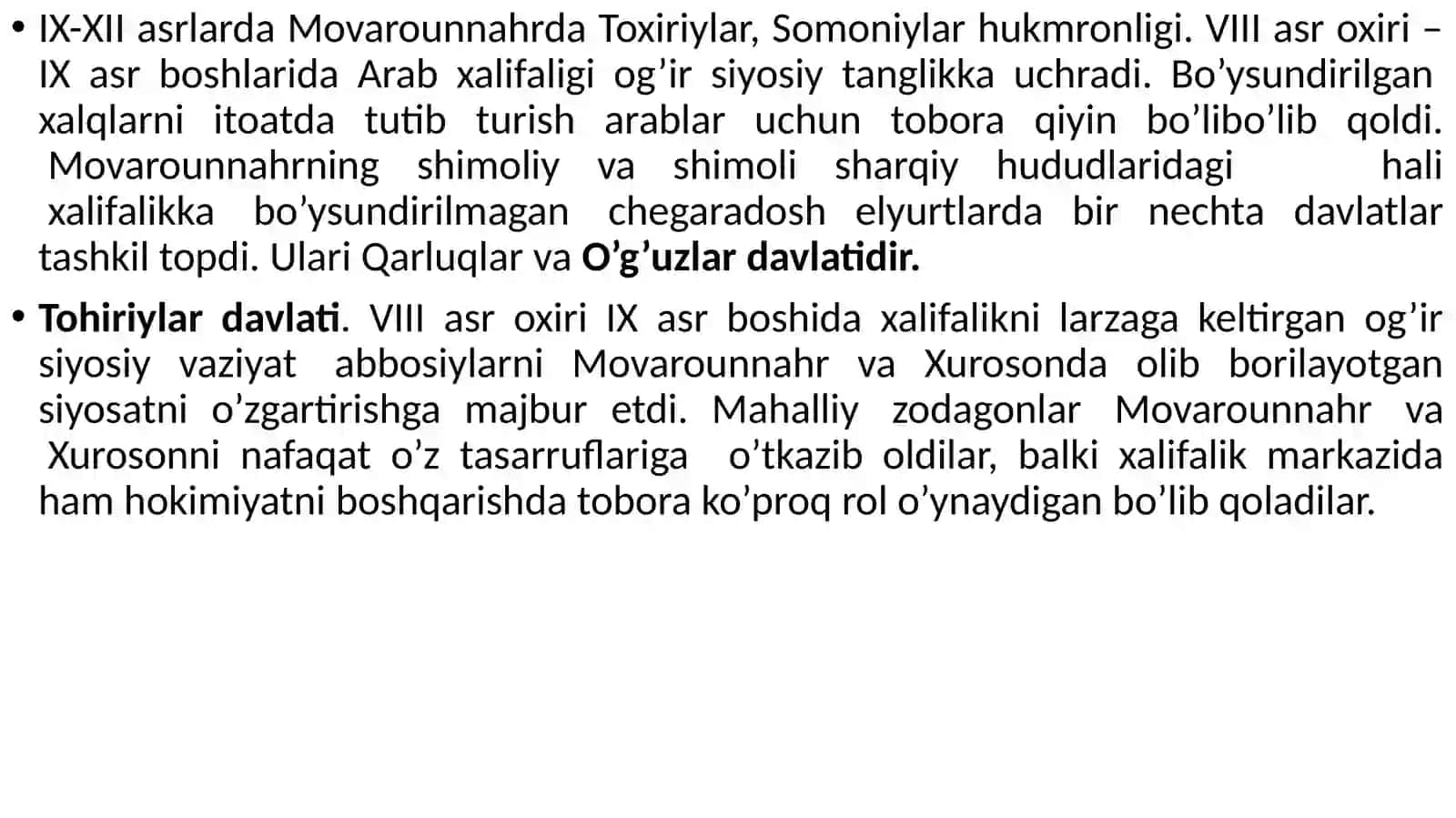 IX-XIVasrda Oʼrta Osiyoda mustaqil davlatlarning tarixiy geografiyasi 4