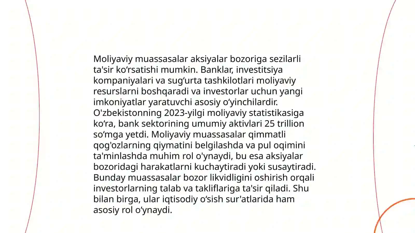 O'zbek aksiyalar bozorining rivojlanishidagi institutsional investorlardan foydalanish imkoniyatlari 4
