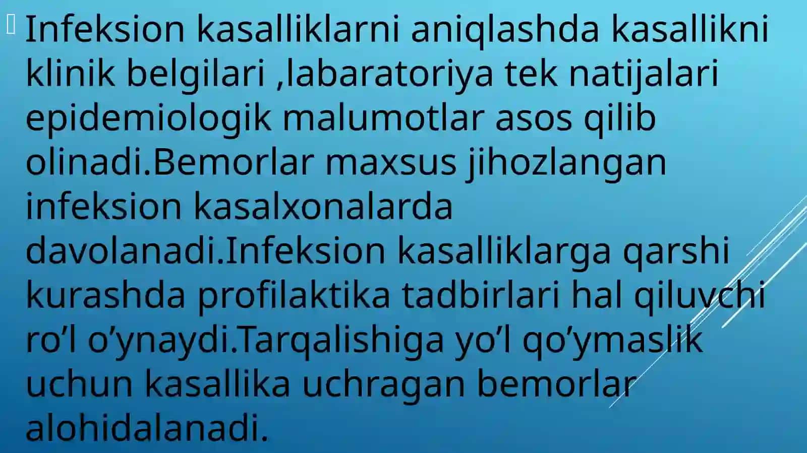 O’tahavfli infeksiyalar profilaktikasi va epidemiyaga qarshi choratadbirlari 4